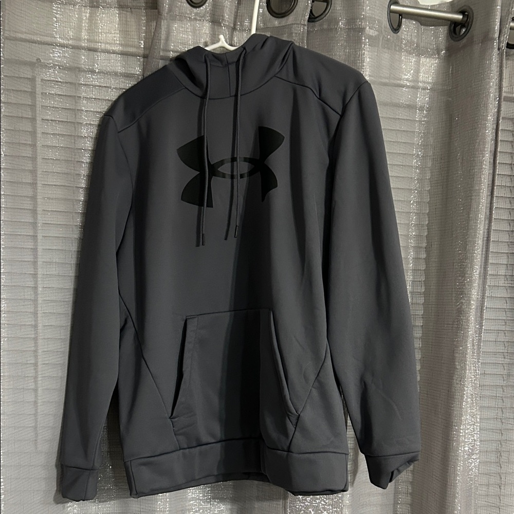Under Armour Charcoal Hoodie with Black Logo